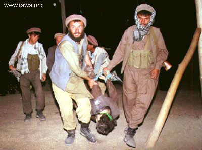 Jehadi criminals in action in Kabul on Sep.7, 1992