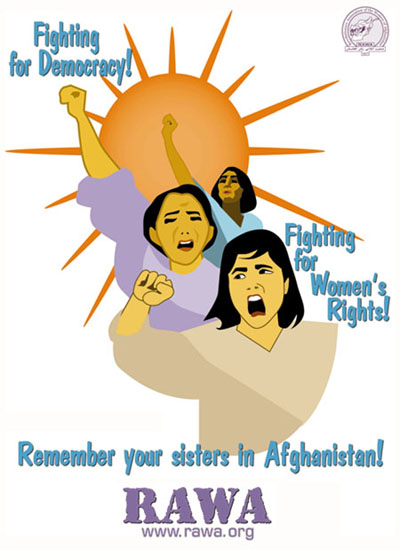 RAWA sticker - Remember your sisters in Afghanistan!